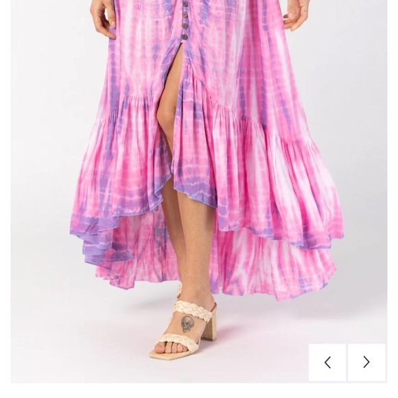 NWT Tieare Hawaii New Moon Tie Dye Maxi Dress - Picture 4 of 15